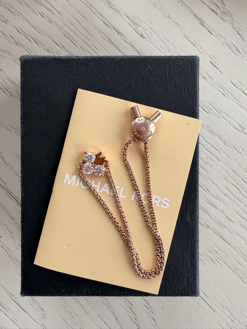 Michael Kors Gold Adjustable Chain Bracelet